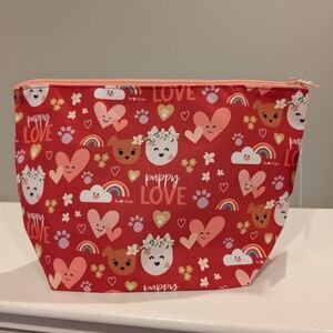 Red Puppy Love Cosmetic Bag